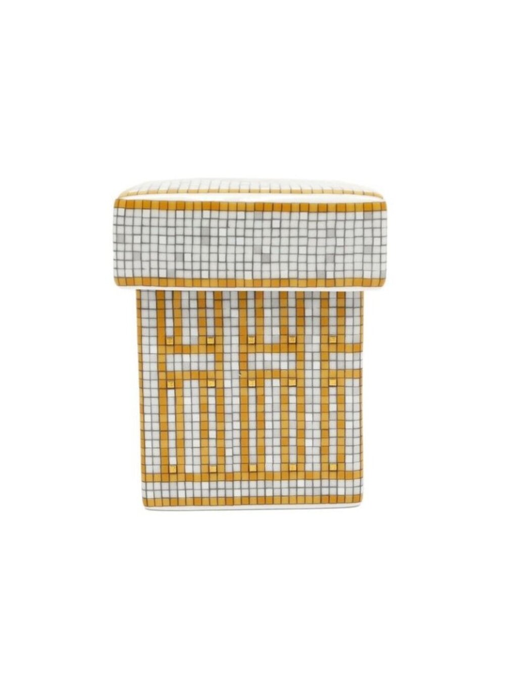 Hermes Small Box Mosaic 24 Gold White Pottery Accessories